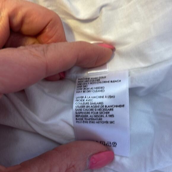 Anthropologie Maeve Ryanne Flounce Hem Striped Lined Midi Skirt Size 6 - Picture 7 of 7